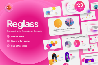 Reglass glassmorph PowerPoint Template